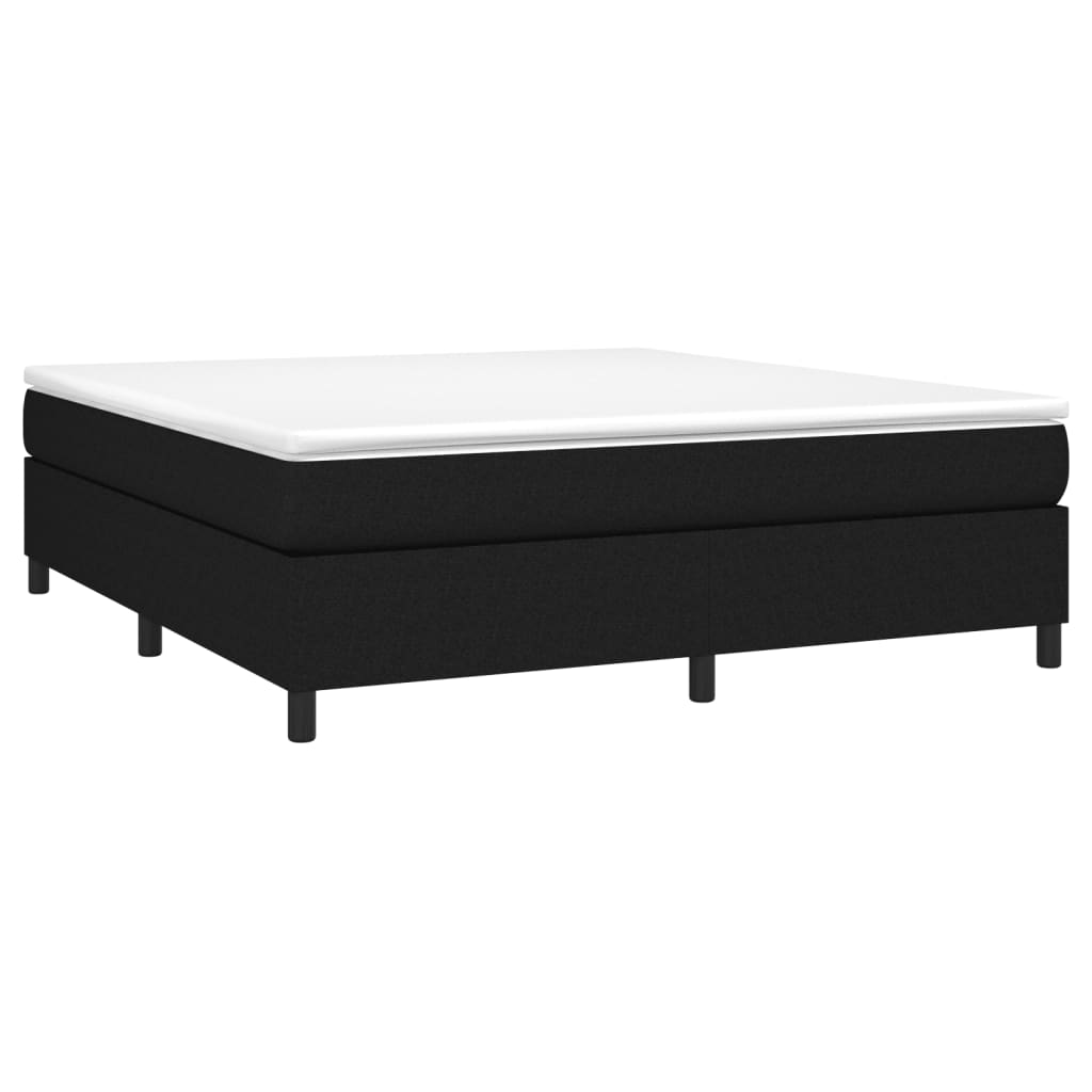 Boxspringbettgestell Schwarz 160x200 cm Stoff
