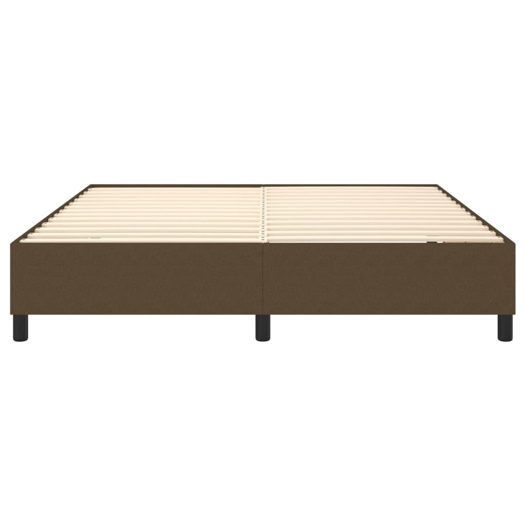 Boxspringbettgestell Dunkelbraun 160x200 cm Stoff