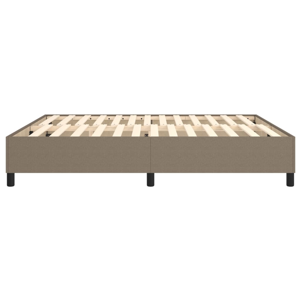 Boxspringbettgestell Taupe 160x200 cm Stoff