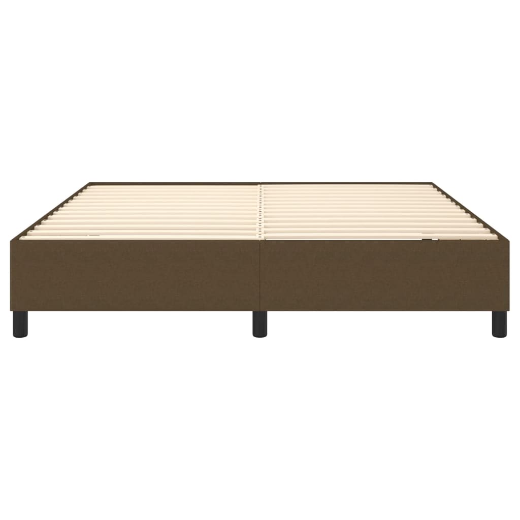 Boxspringbettgestell Dunkelbraun 180x200 cm Stoff