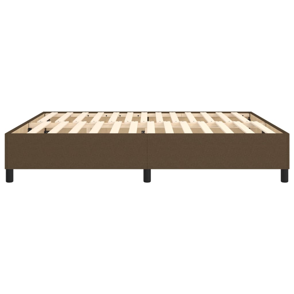 Boxspringbettgestell Dunkelbraun 180x200 cm Stoff