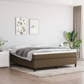 Boxspringbettgestell Dunkelbraun 180x200 cm Stoff