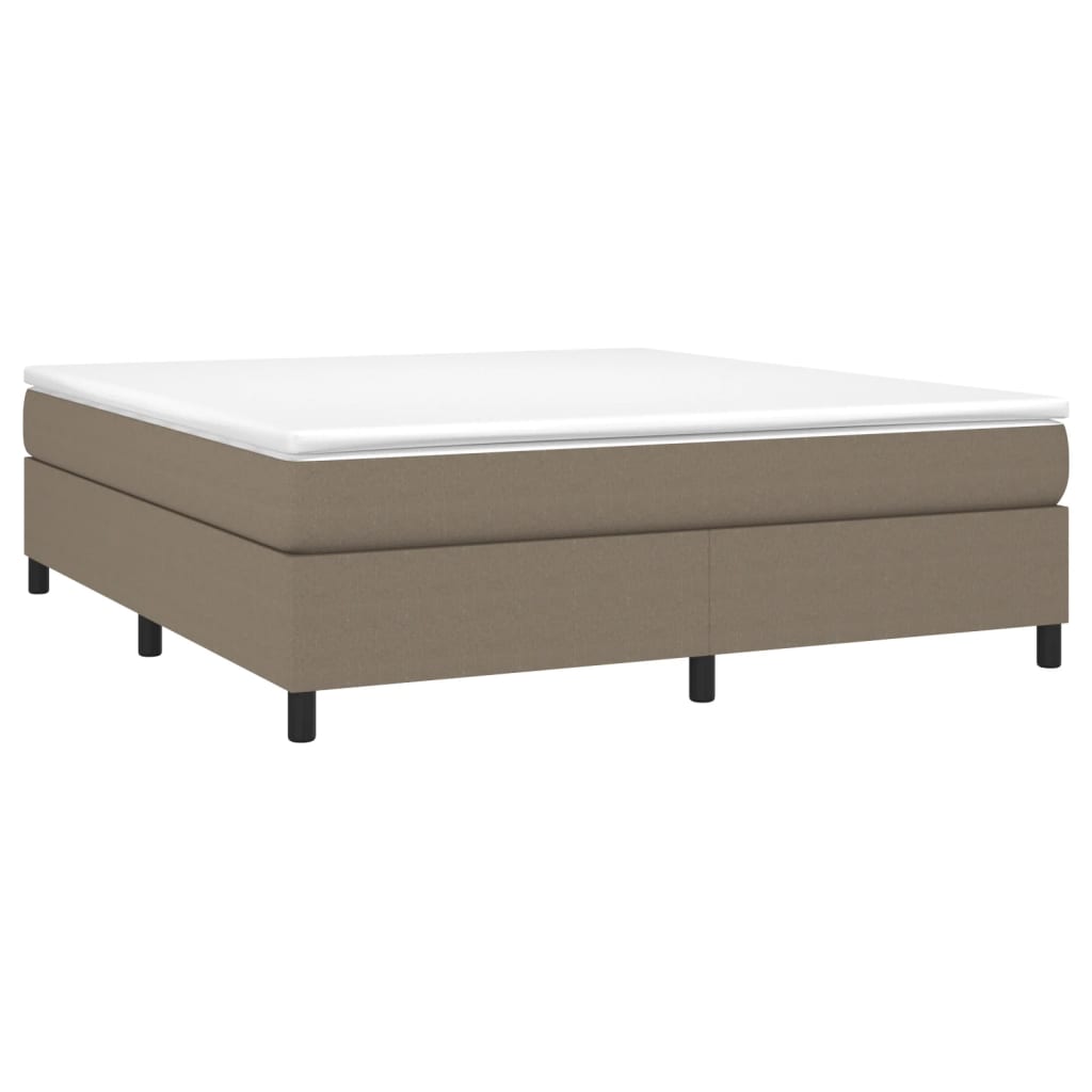 Boxspringbettgestell Taupe 180x200 cm Stoff