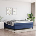 Boxspringbettgestell Blau 180x200 cm Stoff