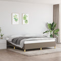 Boxspringbettgestell Taupe 180x200 cm Stoff
