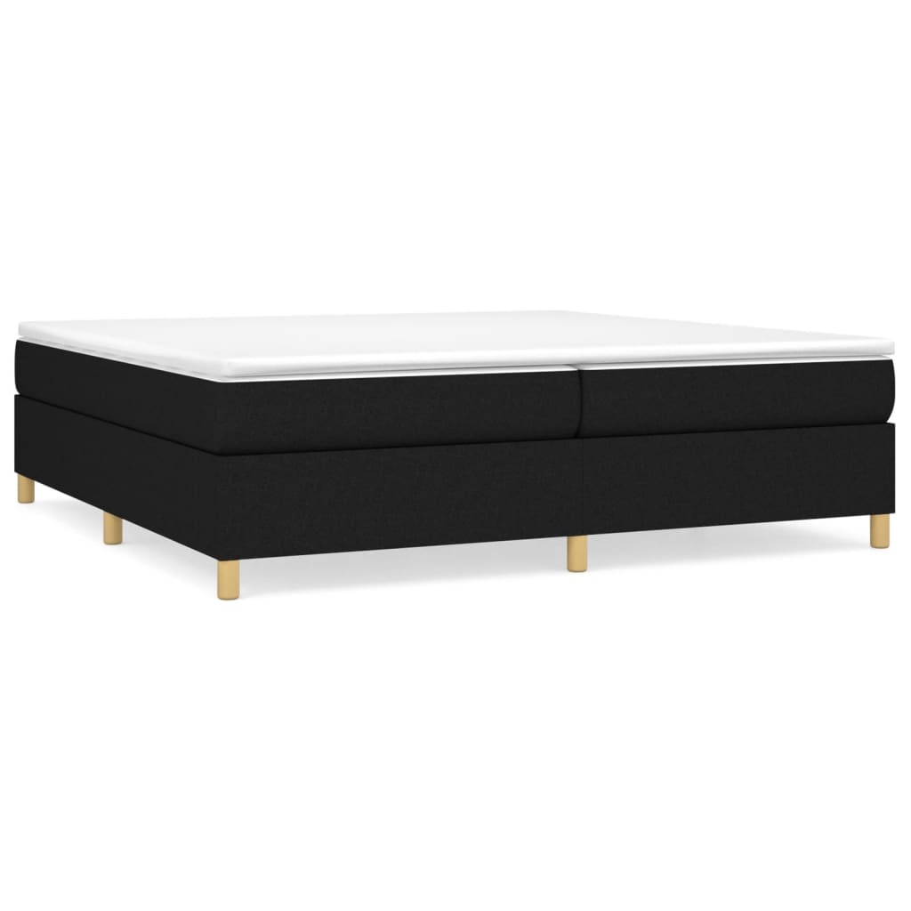 Boxspringbettgestell Schwarz 200x200 cm Stoff