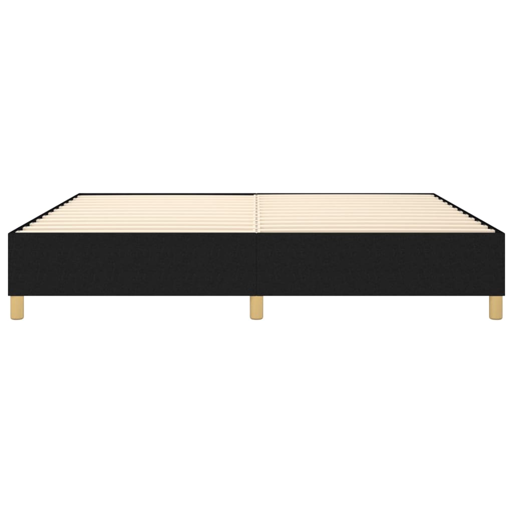 Boxspringbettgestell Schwarz 200x200 cm Stoff
