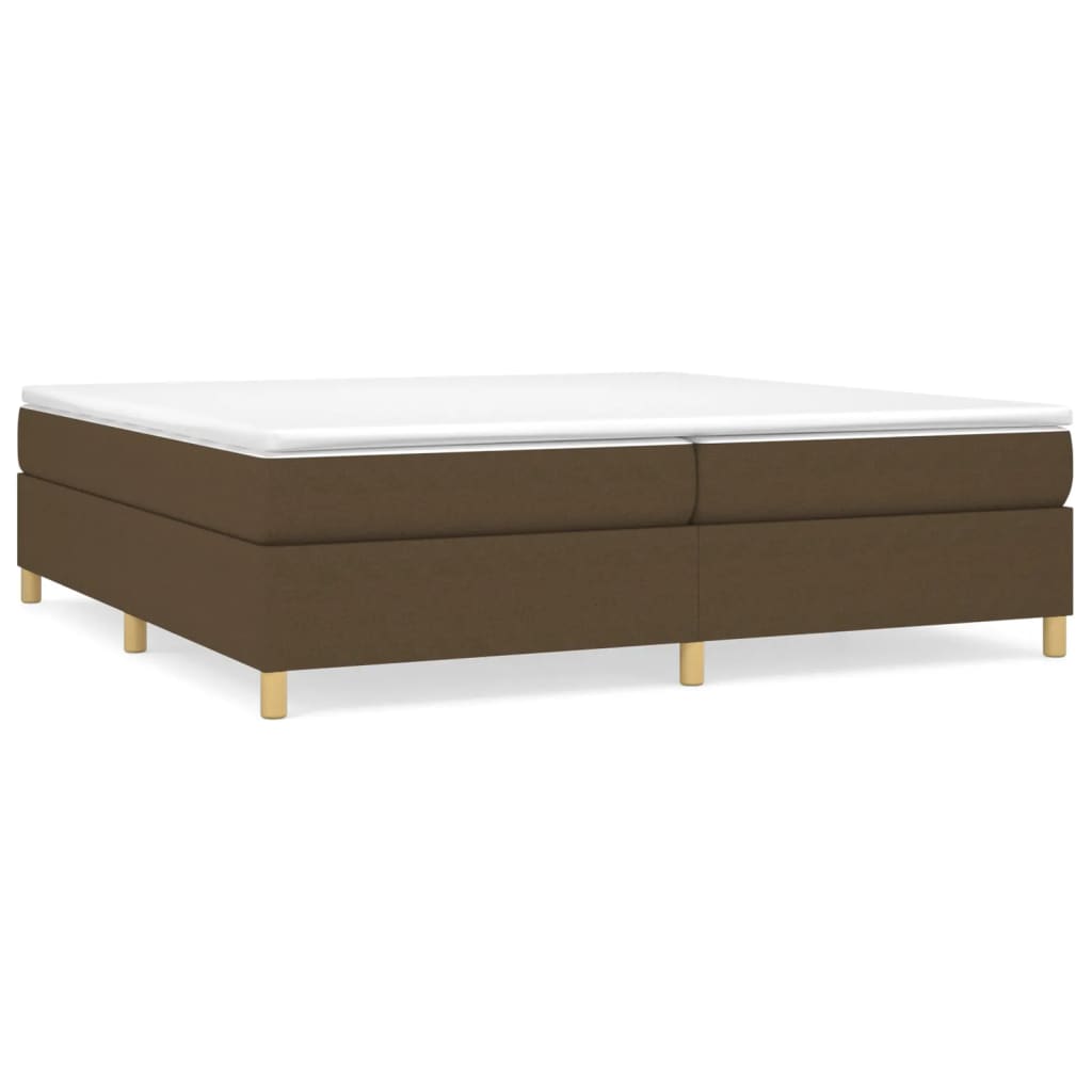 Boxspringbettgestell Dunkelbraun 200x200 cm Stoff