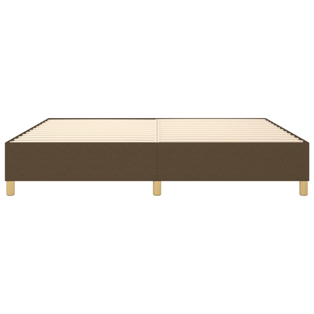 Boxspringbettgestell Dunkelbraun 200x200 cm Stoff