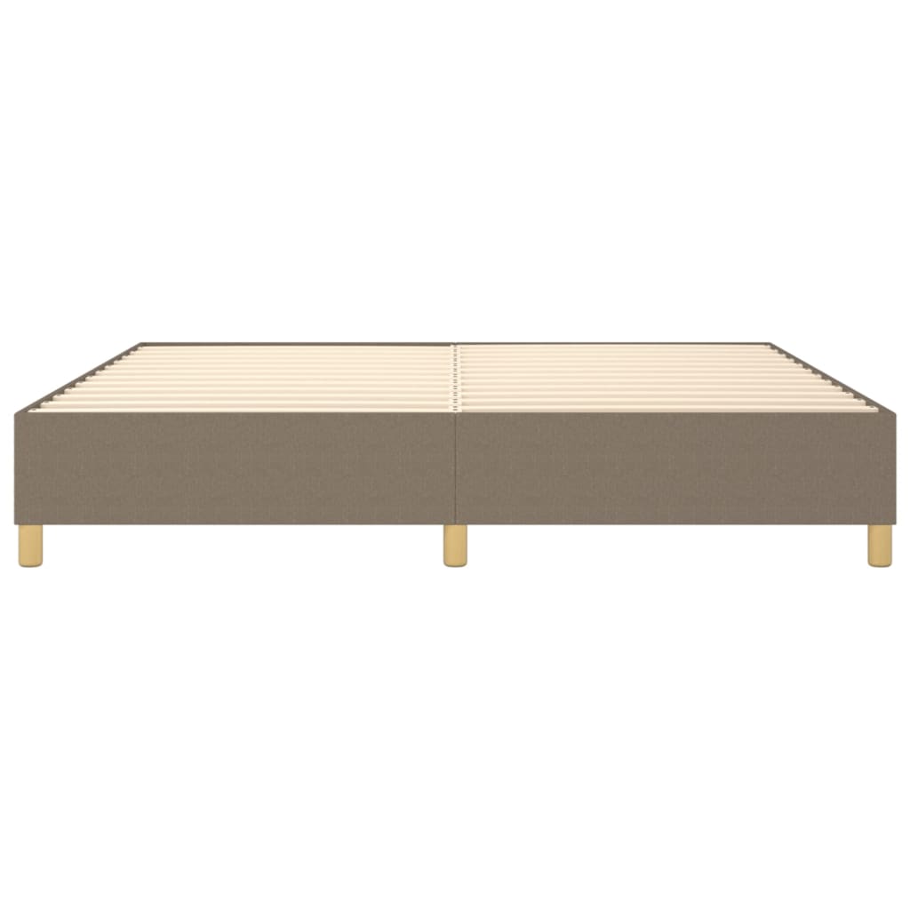 Boxspringbettgestell Taupe 200x200 cm Stoff