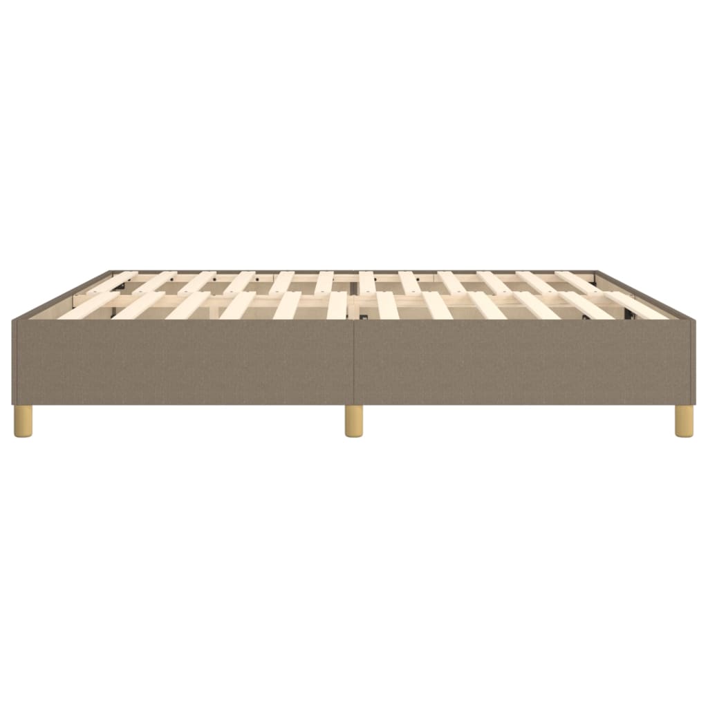 Boxspringbettgestell Taupe 200x200 cm Stoff