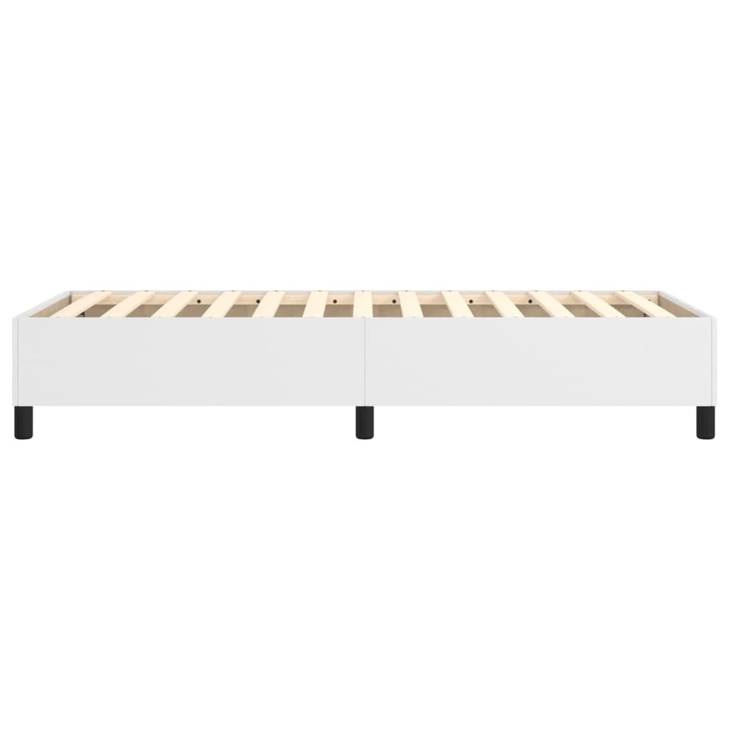 Boxspringbettgestell Weiß 80x200 cm Kunstleder
