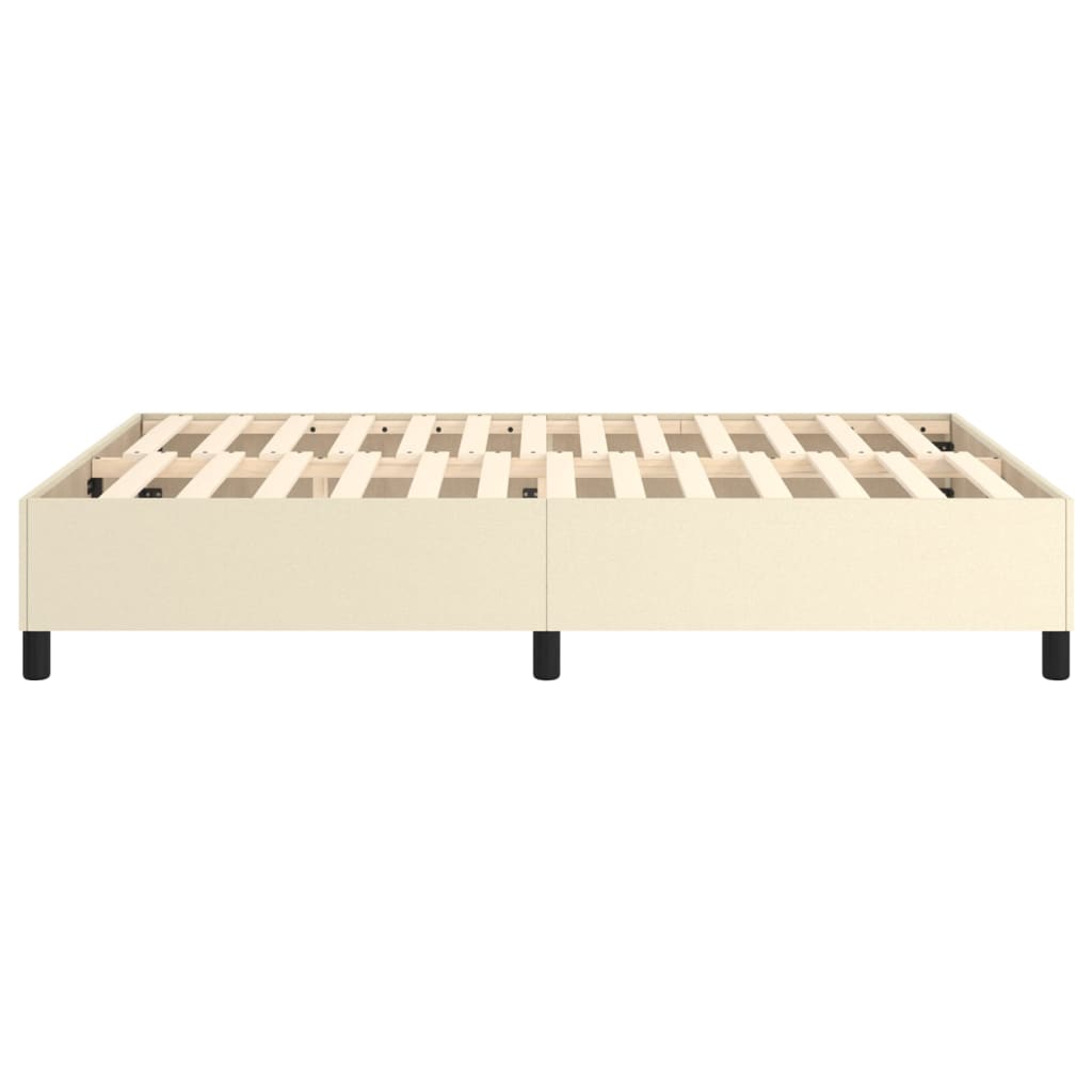 Boxspringbettgestell Creme 140x200 cm Kunstleder