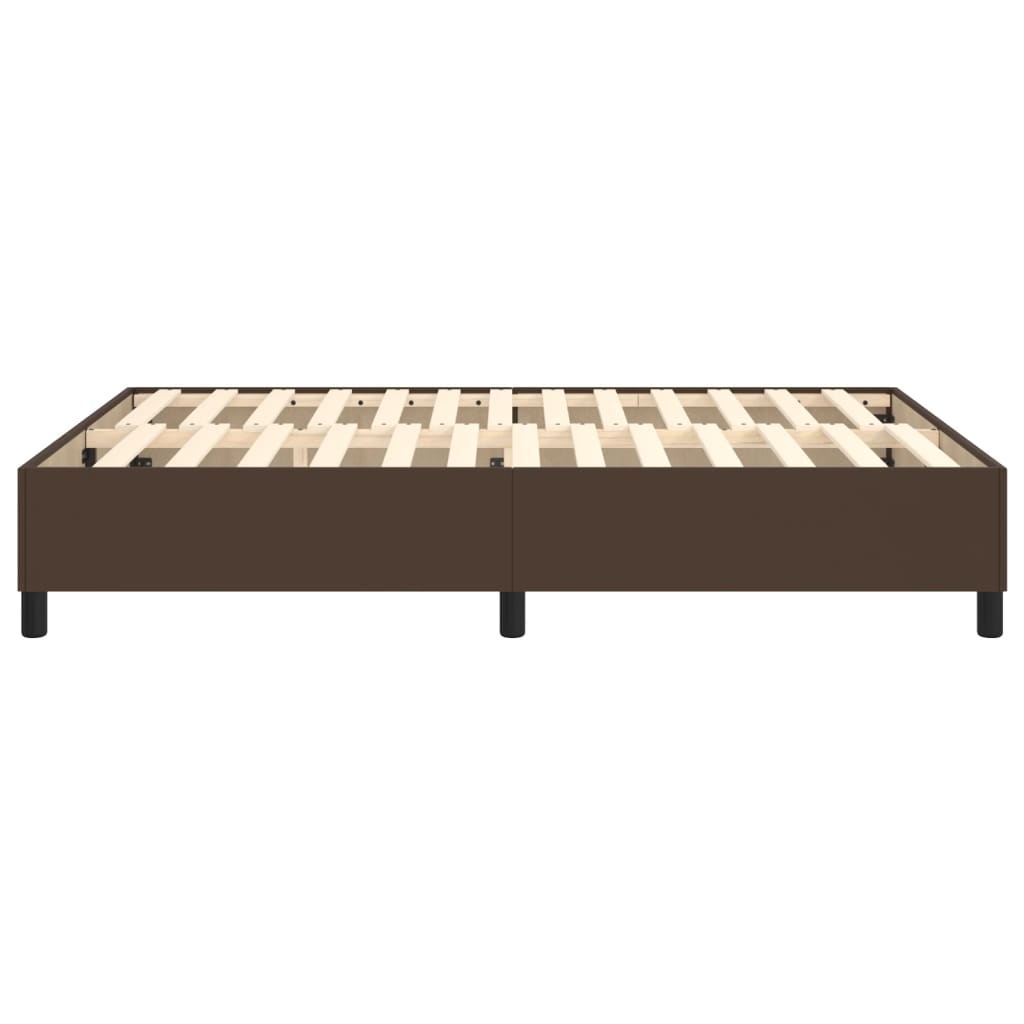 Boxspringbettgestell Braun 140x200 cm Kunstleder