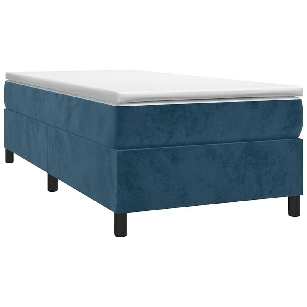 Boxspringbettgestell Dunkelblau 90x200 cm Samt