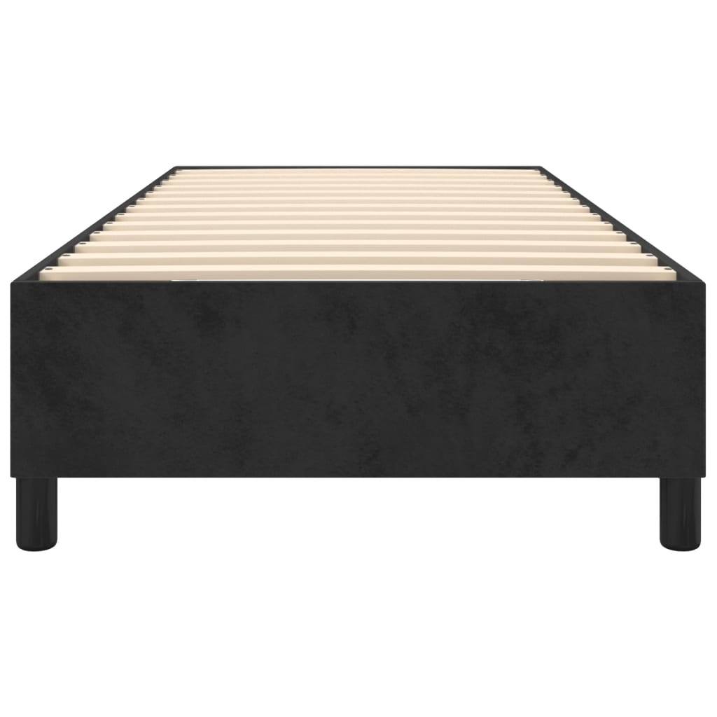 Boxspringbettgestell Schwarz 100x200 cm Samt