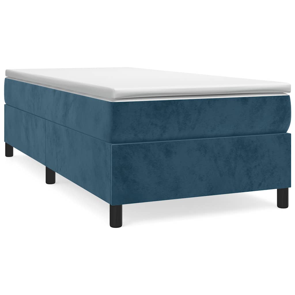 Boxspringbettgestell Dunkelblau 100x200 cm Samt