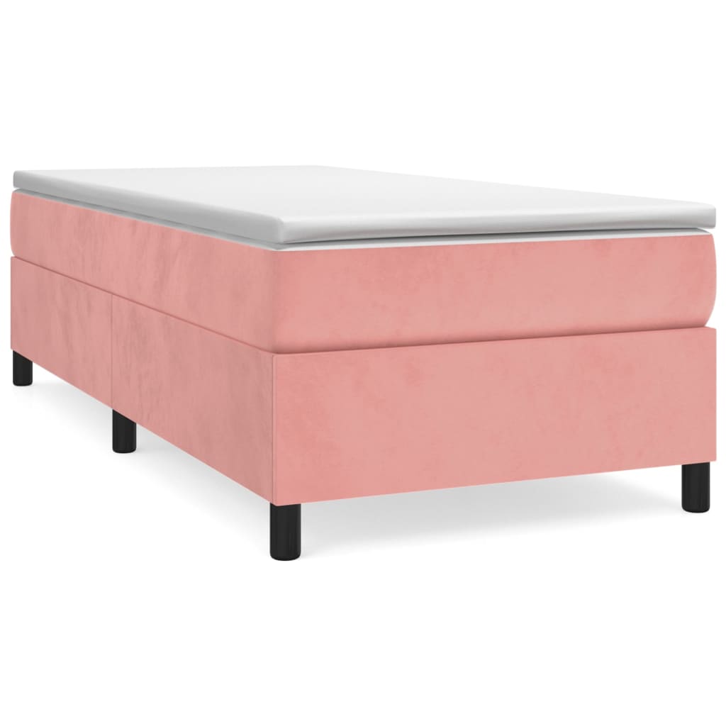 Boxspringbettgestell Rosa 100x200 cm Samt