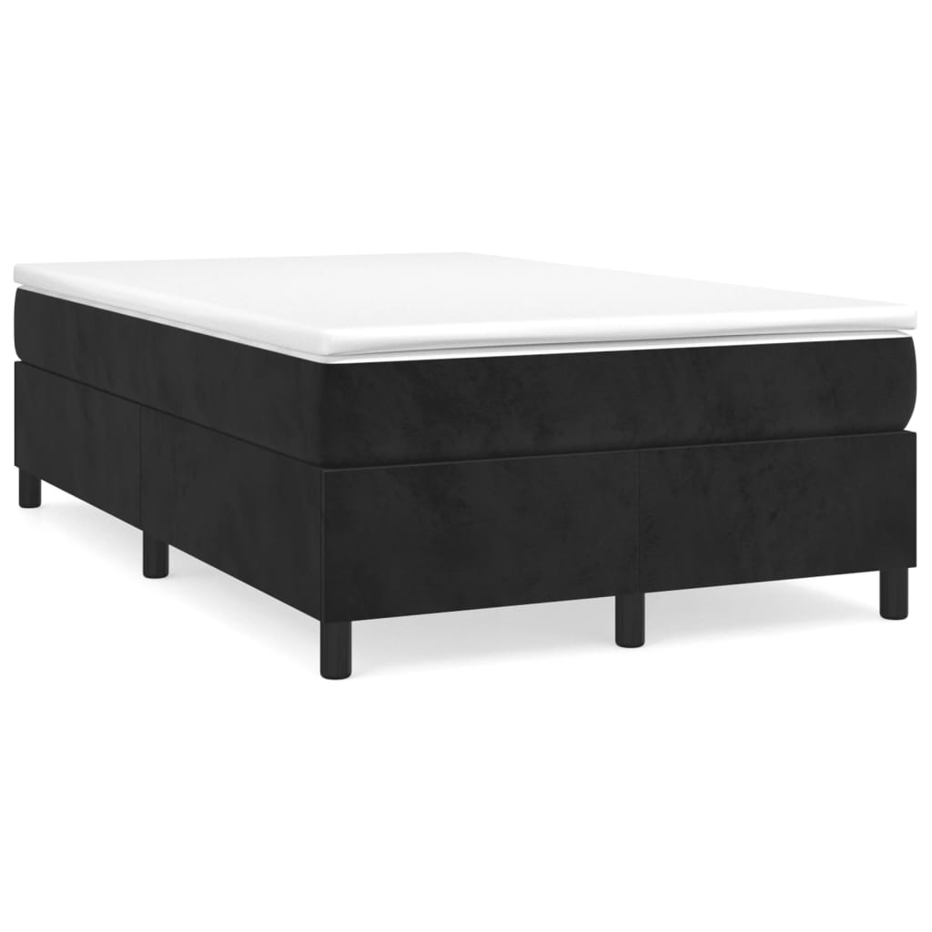 Boxspringbettgestell Schwarz 120x200 cm Samt