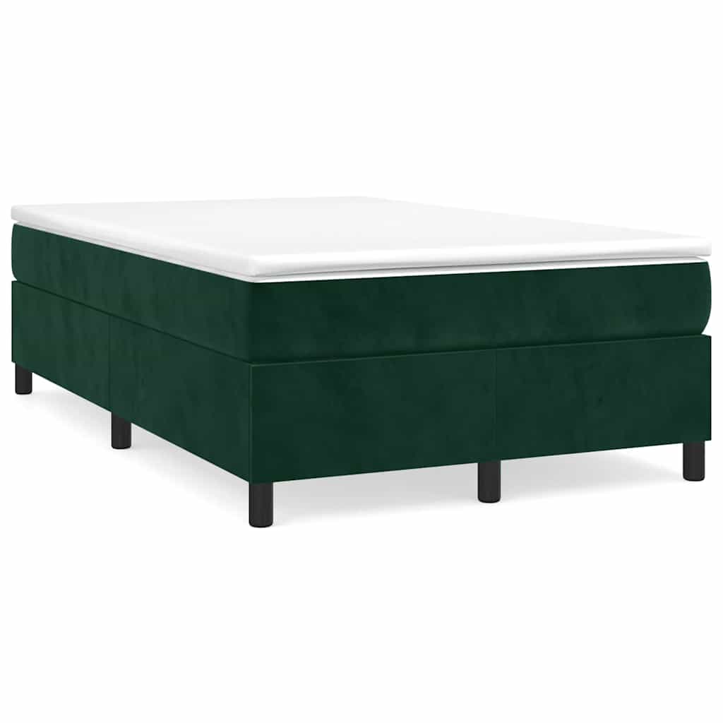Boxspringbettgestell Dunkelgrün 120x200 cm Samt