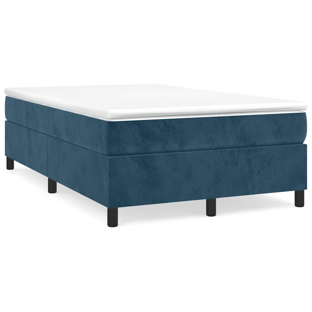 Boxspringbettgestell Dunkelblau 120x200 cm Samt