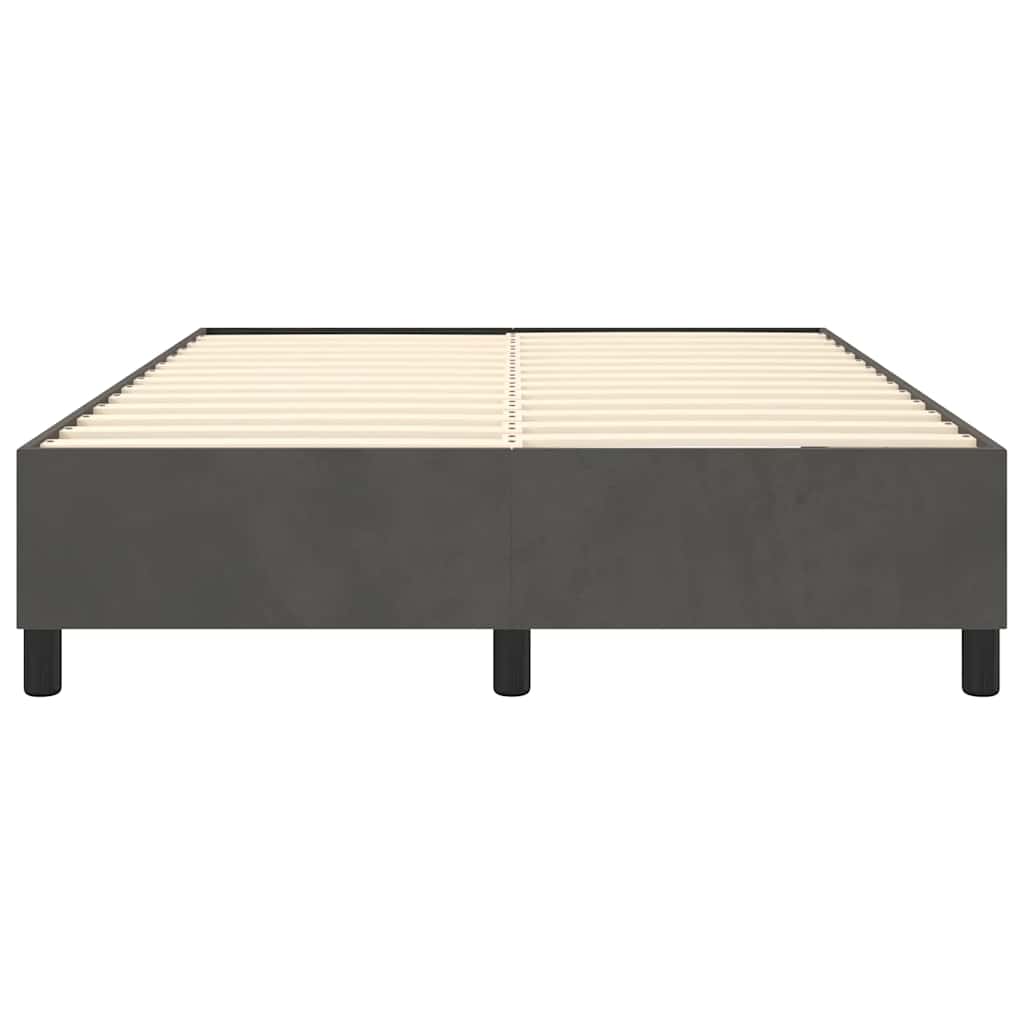 Boxspringbettgestell Dunkelgrau 140x190 cm Samt