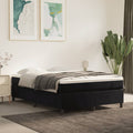 Boxspringbettgestell Schwarz 140x190 cm Samt