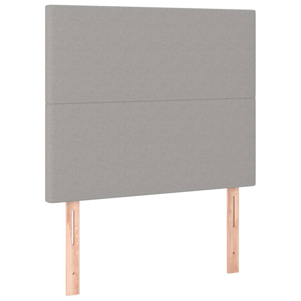 Kopfteil Hellgrau 80x5x118/128 cm Stoff