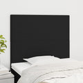 Kopfteil Schwarz 80x5x118/128 cm Stoff