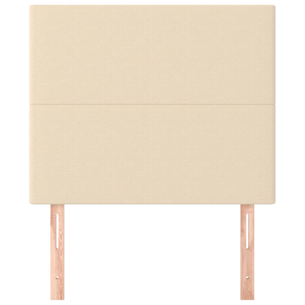 Kopfteil Creme 80x5x118/128 cm Stoff