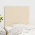 Kopfteil Creme 80x5x118/128 cm Stoff