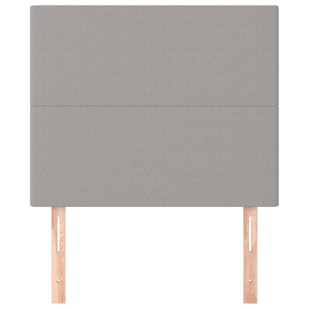 Kopfteil Hellgrau 90x5x118/128 cm Stoff