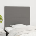 Kopfteil Dunkelgrau 90 x 5 x 118/128 cm Stoff