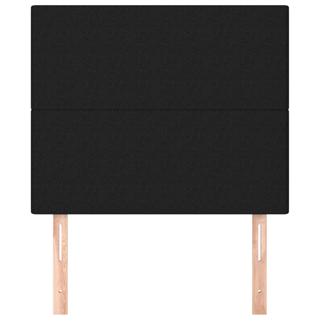 Kopfteil Schwarz 90x5x118/128 cm Stoff