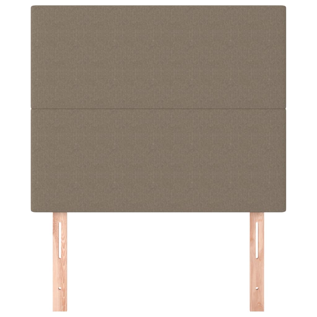 Kopfteil Taupe 90x5x118/128 cm Stoff