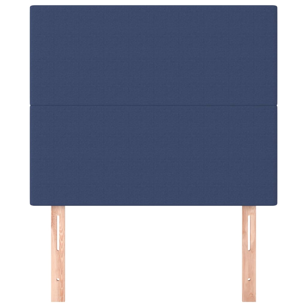 Kopfteil Blau 90x5x118/128 cm Stoff