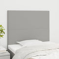 Kopfteil Hellgrau 100 x 5 x 118/128 cm Stoff