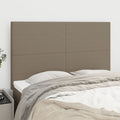 Kopfteil Taupe 144x5x118/128 cm Stoff