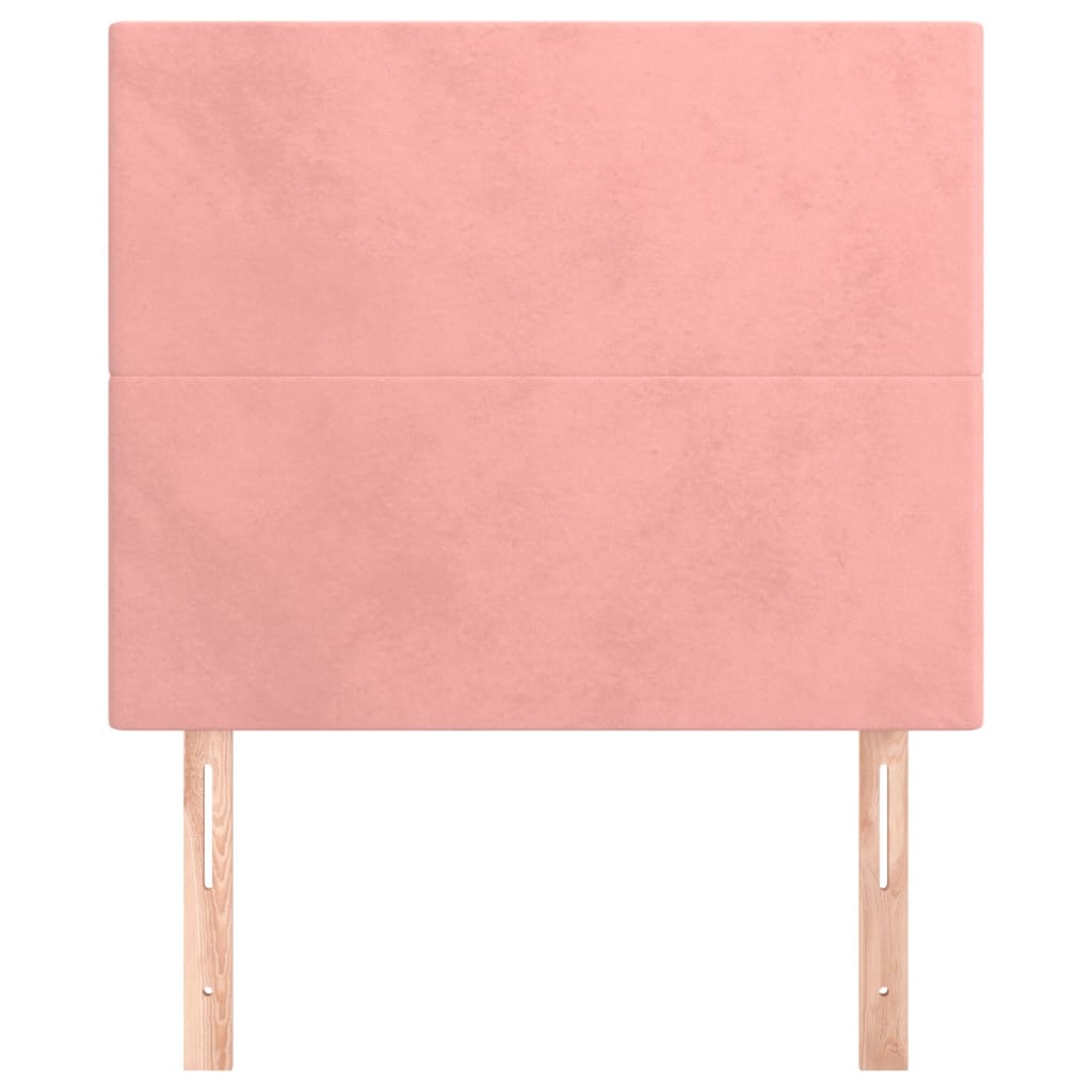 Kopfteil Rosa 80x5x118/128 cm Samt