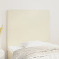 Kopfteil Creme 80x5x118/128 cm Kunstleder