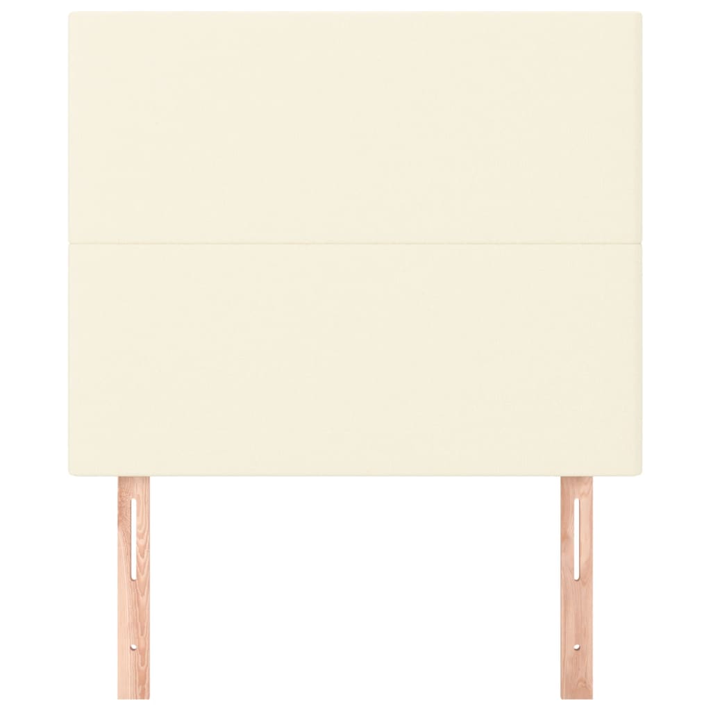 Kopfteil Creme 90x5x118/128 cm Kunstleder