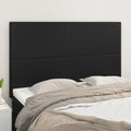 Kopfteil Schwarz 144x5x118/128 cm Kunstleder