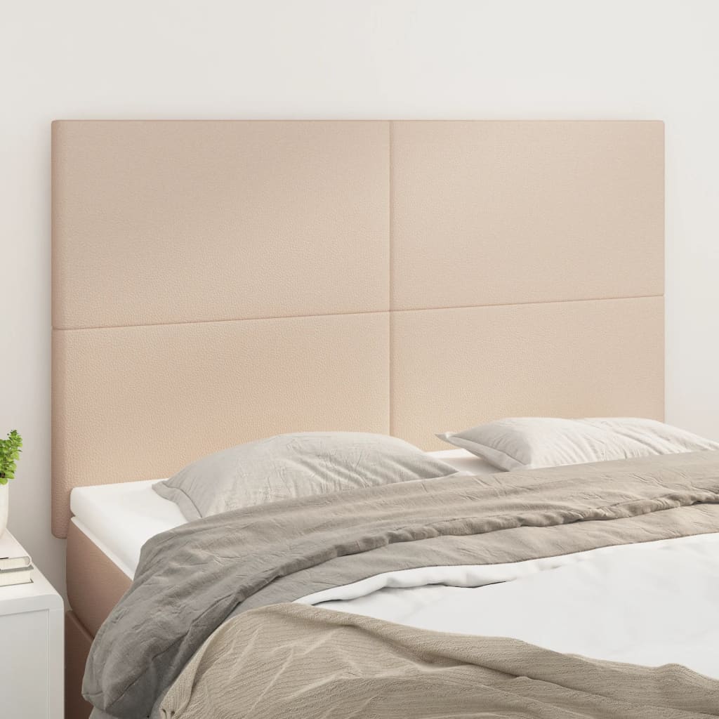 Kopfteil Cappuccino 144x5x118/128 cm Kunstleder