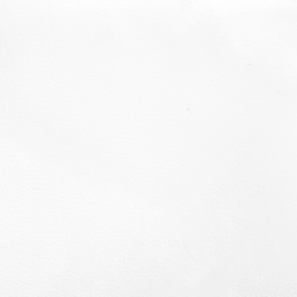 Kopfteil Weiß 180x5x118/128 cm Kunstleder