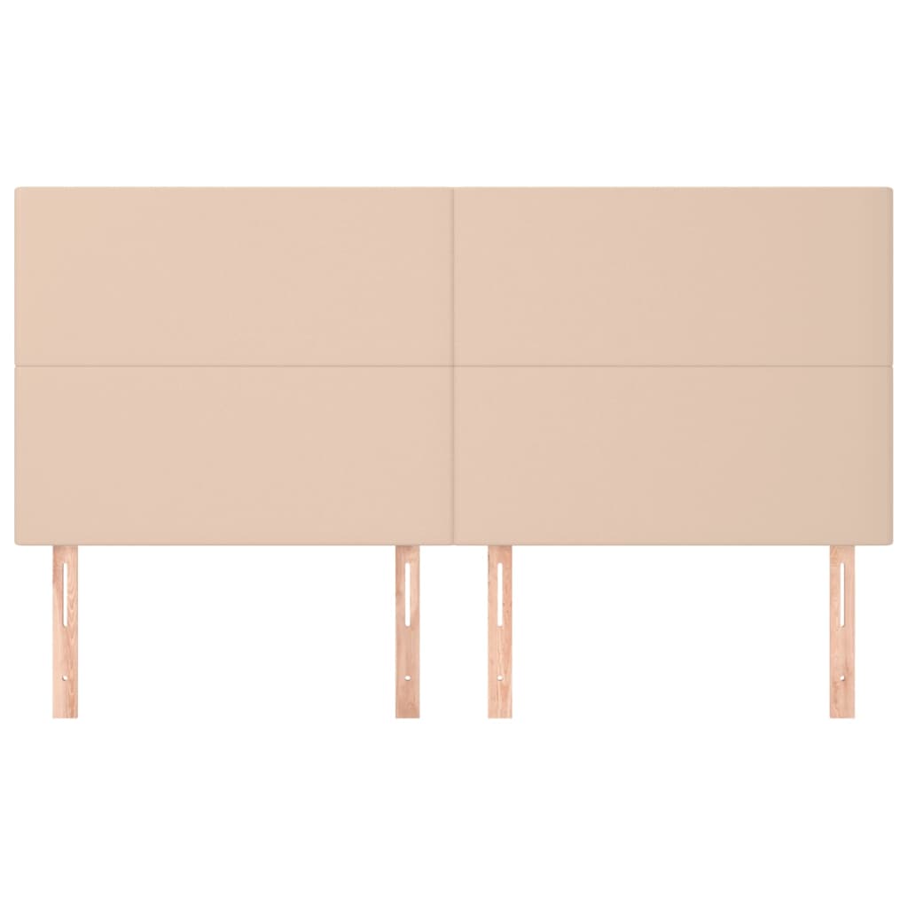 Kopfteil Cappuccino 200x5x118/128 cm Kunstleder