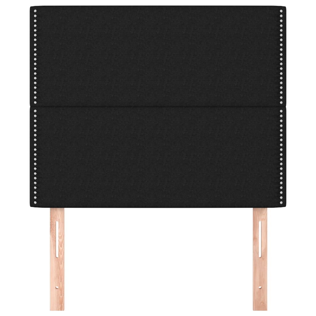 Kopfteil Schwarz 80x5x118/128 cm Stoff