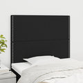 Kopfteil Schwarz 90x5x118/128 cm Stoff