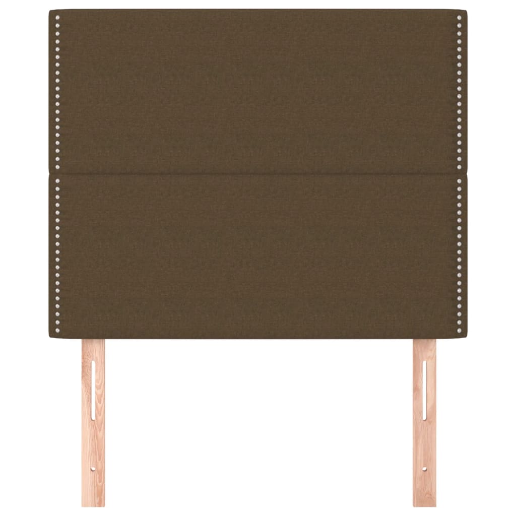 Kopfteil Dunkelbraun 90x5x118/128 cm Stoff