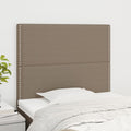 Kopfteil Taupe 90x5x118/128 cm Stoff
