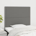 Kopfteil Dunkelgrau 100 x 5 x 118/128 cm Stoff